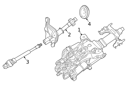 Steering Column Components for 2018 BMW 650i xDrive #1