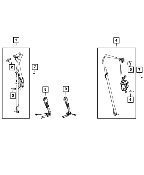 Seat Belts for 2021 Dodge Challenger #0