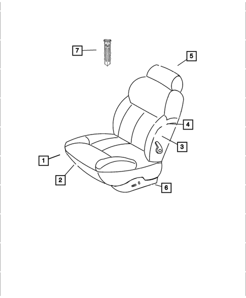 Front Seats and Attaching Parts for 2001 Dodge Intrepid #6