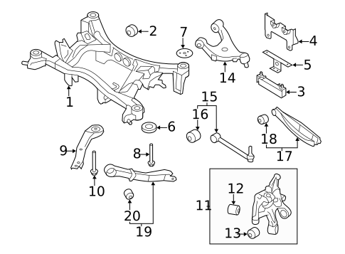 Rear Suspension for 2008 Subaru Impreza #0