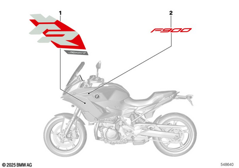Stickers, Labels, Adhesive Film Strips for 2025 BMW-Motorrad F 900 XR #1