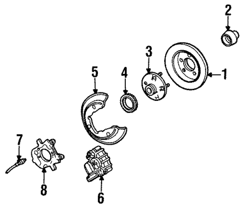 Rear Brakes for 1996 Ford Taurus #2