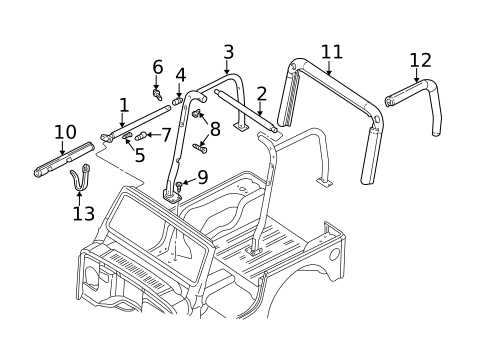 Frame & Components for 2001 Jeep Wrangler #1