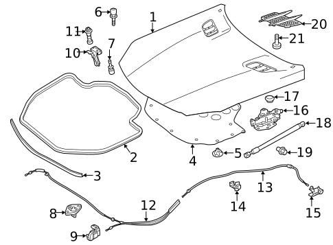 Hood & Components for 2015 Mercedes-Benz SL63 AMG #0