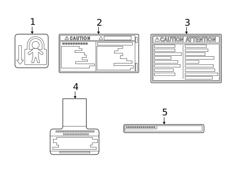 Labels for 2019 Toyota Avalon #1