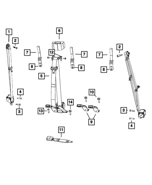 Seat Belts for 2021 Ram 3500 #0
