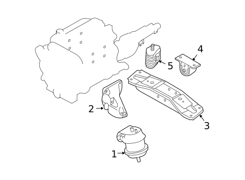 Engine & Trans Mounting for 2008 INFINITI G35 #0