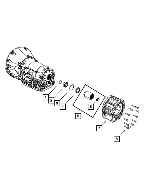 Case, Extension, Oil Pan, and Indicator (Dipstick) for 2010 Jeep Grand Cherokee #3