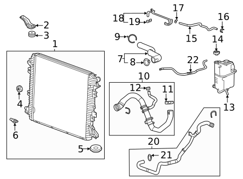 Radiator & Components for 2022 GMC Sierra 1500 #32