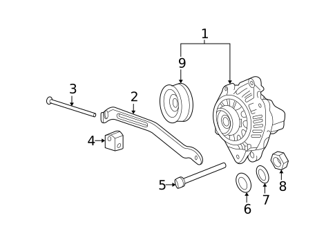 Alternator for 2009 Kia Sportage #0