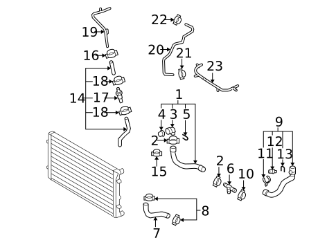 Hoses & Lines for 2025 Volkswagen Atlas #50