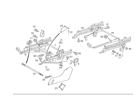 Seat Adjuster for 1989 Mercedes-Benz 300TE #1