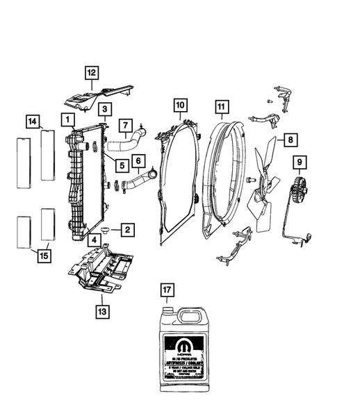 Radiator and Related Parts; Charge Air Cooler for 2010 Dodge Ram 3500 #0