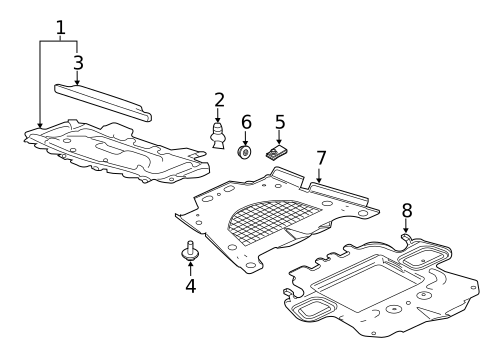 Splash Shields for 2014 Cadillac CTS #1