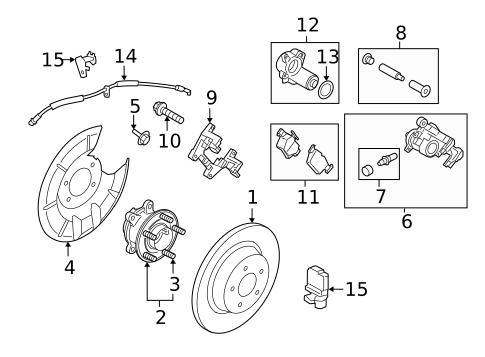 Rear Brakes for 2025 Lincoln Corsair #0