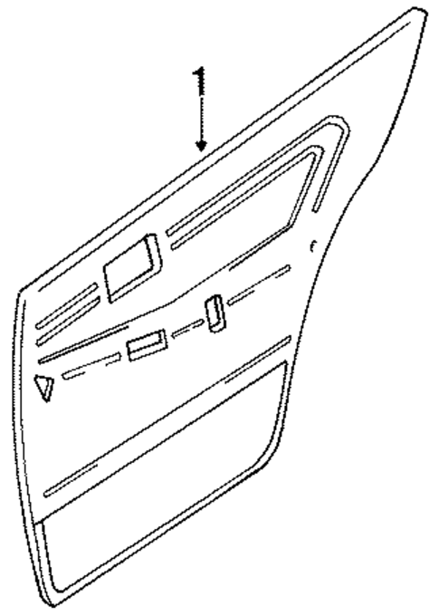 Interior Trim - Rear Door for 1989 Toyota Cressida #0