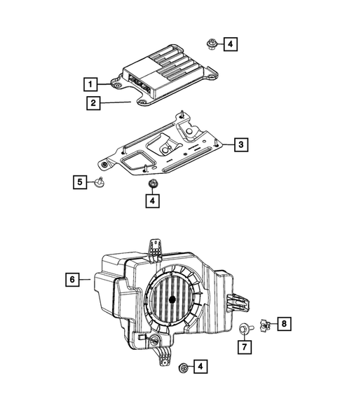 Radio, Antenna, Speakers, DVD, and Video systems for 2023 Jeep Grand Cherokee L #3