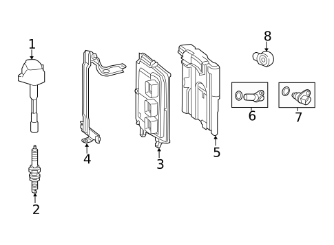 Ignition System for 2014 Honda Accord #0