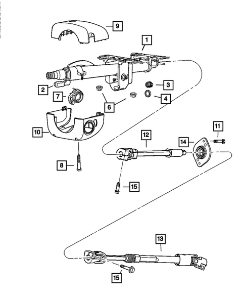 Steering Column and Intermediate Shaft for 2008 Dodge Viper #0