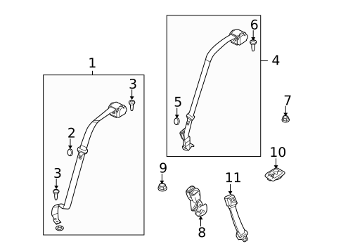Seat Belt for 2017 Ford Special Service Police Sedan #0