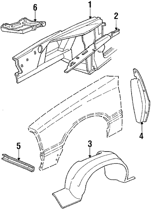 Inner Components for 1984 Ford Mustang #2