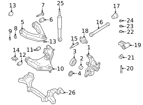 Suspension Components for 2000 Nissan Xterra #0