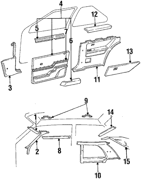 Interior Trim for 1986 Ford Tempo #1