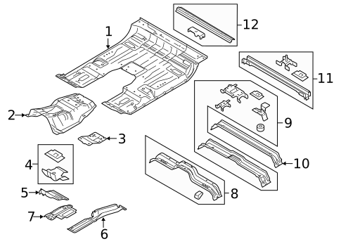 Floor - Cab for 2015 Ford F-150 #0