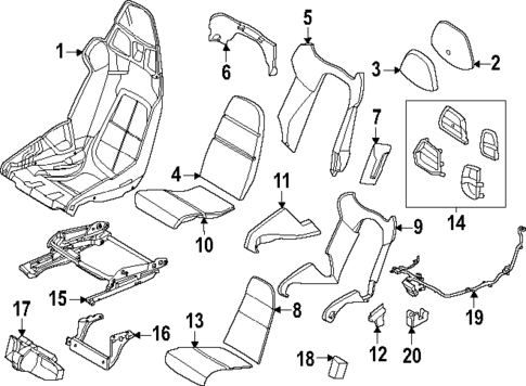 Driver Seat Components for 2023 Porsche 911 #3