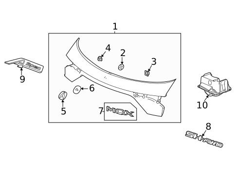 Parking Aid for 2023 Acura MDX #5