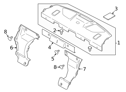 Interior Trim - Rear Body for 2020 INFINITI Q60 #2