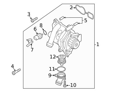 Water Pump for 2025 Volkswagen Taos #3