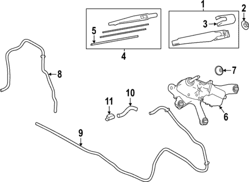 Wiper & Washer Components for 2025 Lexus NX250 #1