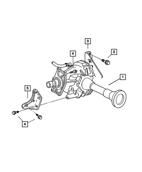 Power Transfer Assembly and Mounting for 2002 Chrysler Voyager #1