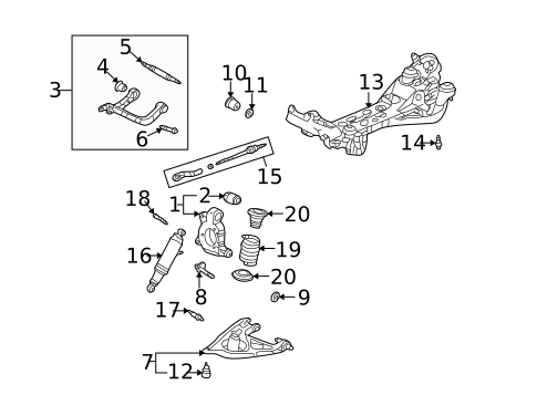 Rear Suspension for 2005 Saturn Relay #0