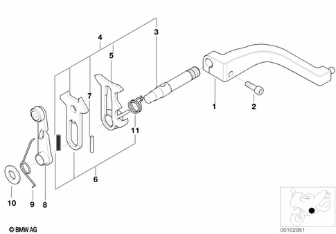 Inside Shift-Control Components for 2000 BMW-Motorrad R 1150 GS #0
