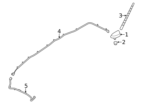 Antenna & Radio for 2016 Hyundai Elantra GT #1