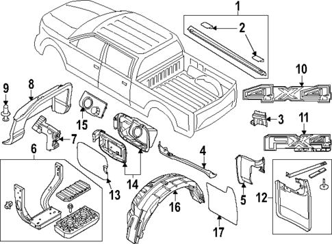 Exterior Trim - Pick UP Box for 2024 Ford F-350 Super Duty #2