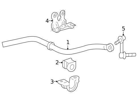Stabilizer Bar & Components for 2011 Lexus IS F #0