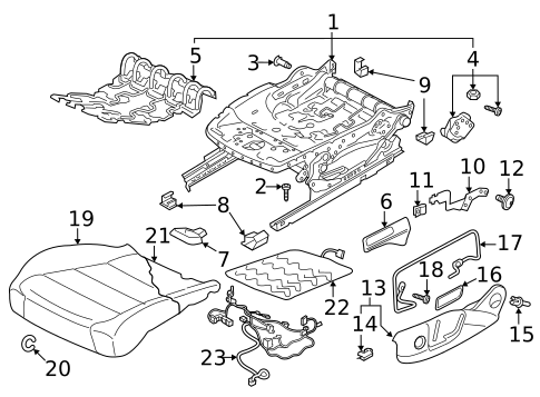 Front Seat Components for 2019 Volkswagen Tiguan #1