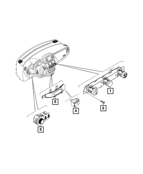 Switches for 2017 Fiat 500X #2