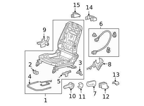 Tracks & Components for 2008 Honda Accord #1