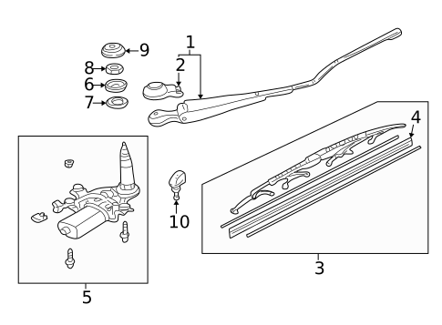 Wipers for 2004 Acura RSX #1