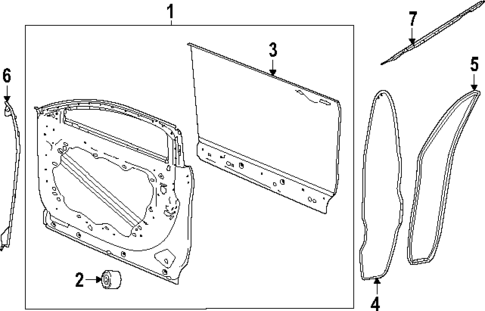 Door & Components for 2023 Dodge Hornet #0