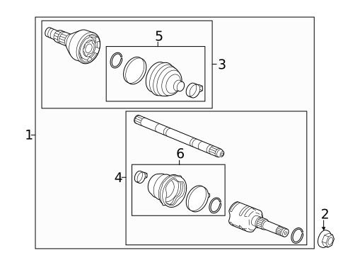 Drive Axles for 2016 Buick LaCrosse #1