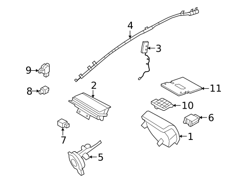 Air Bag Components for 2010 Ford Focus #0