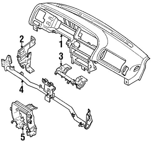 Instrument Panel for 2000 Isuzu Trooper #0