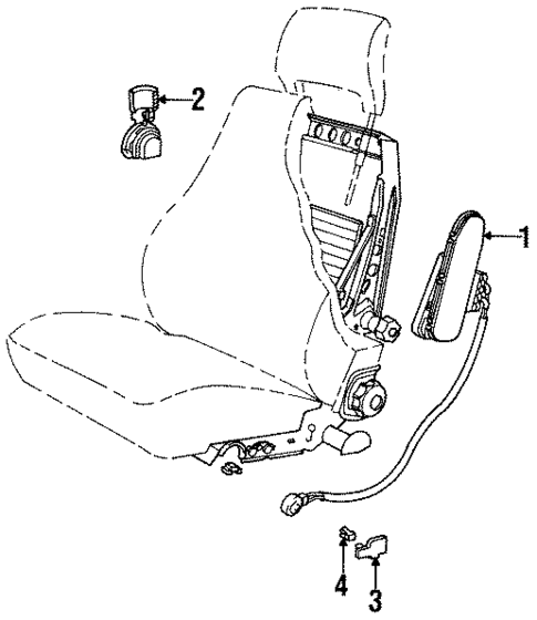 Air Bag Components for 1995 Volvo 850 #0