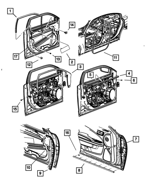 Weatherstrips and Seals for 2012 Dodge Charger #0