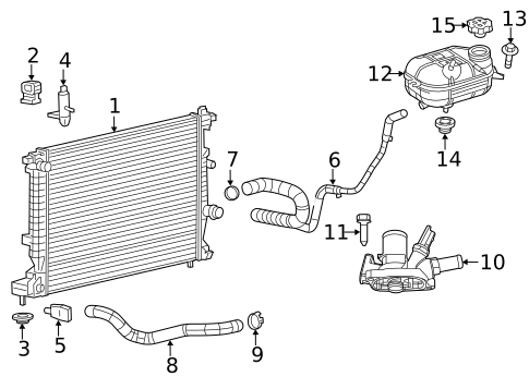 Radiator & Components for 2013 Dodge Dart #0